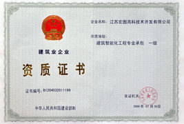 建筑智能化工程专业承包一级资质概述与应用